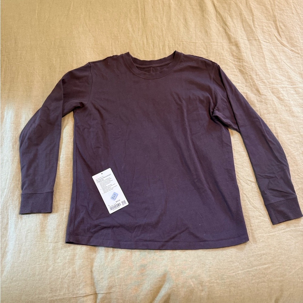 lululemon athletica Long Sleeve Tee in Espresso